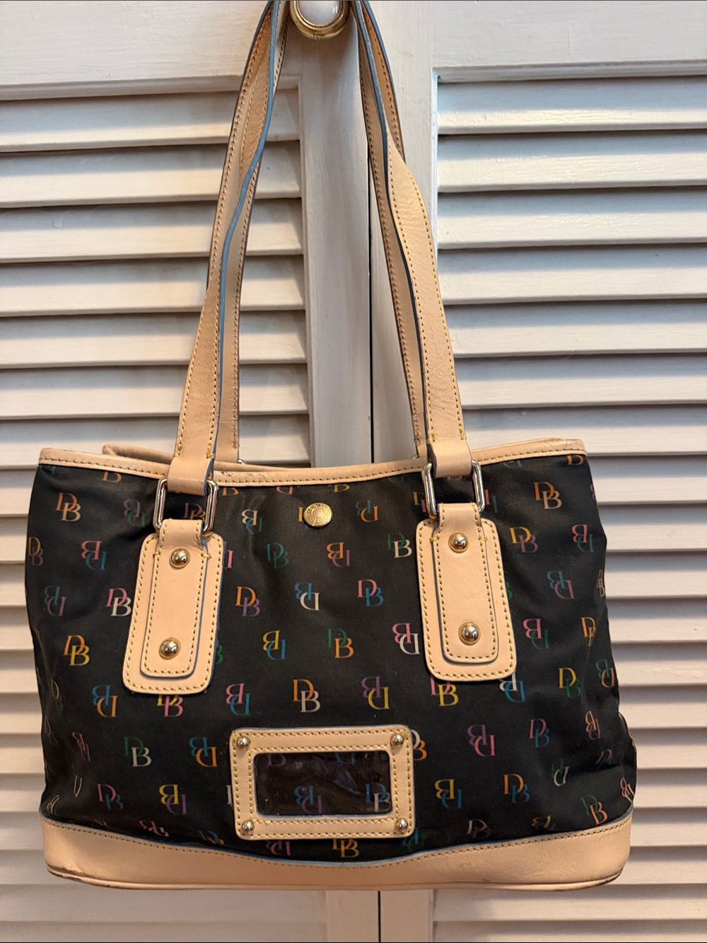 Dooney and Bourke coated Canvas Multicolored DB signature